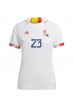 Belgia Michy Batshuayi #23 Fotballdrakt Borte Klær Dame VM 2022 Korte ermer